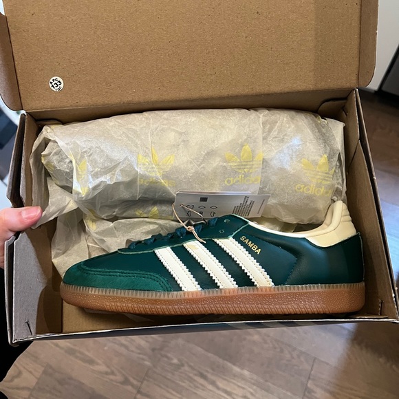 Adidas Samba OG Collegiate Green/Cream - Picture 4 of 4